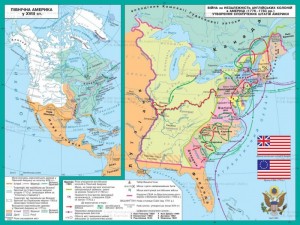Війна за незалежність у Північній Америці (карта)