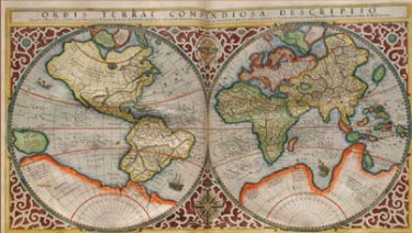 Карта світу, складена картографом Герхардом Меркатором